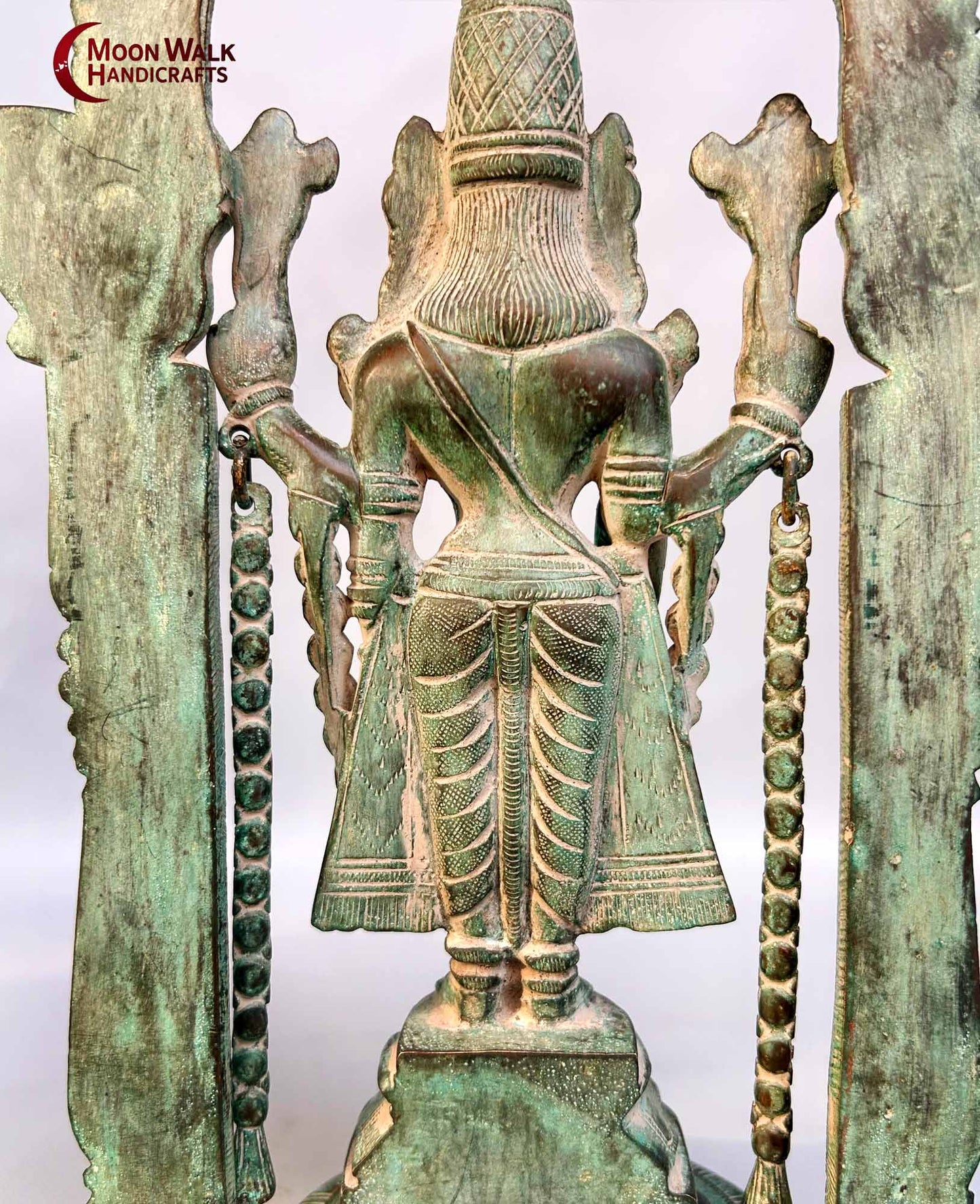 Exquisite Brass Tirupati Balaji Venkateshwara Statue I Old Antique Statues I Big Power in Universe I Anniversary Gift I Retirement, ROH168