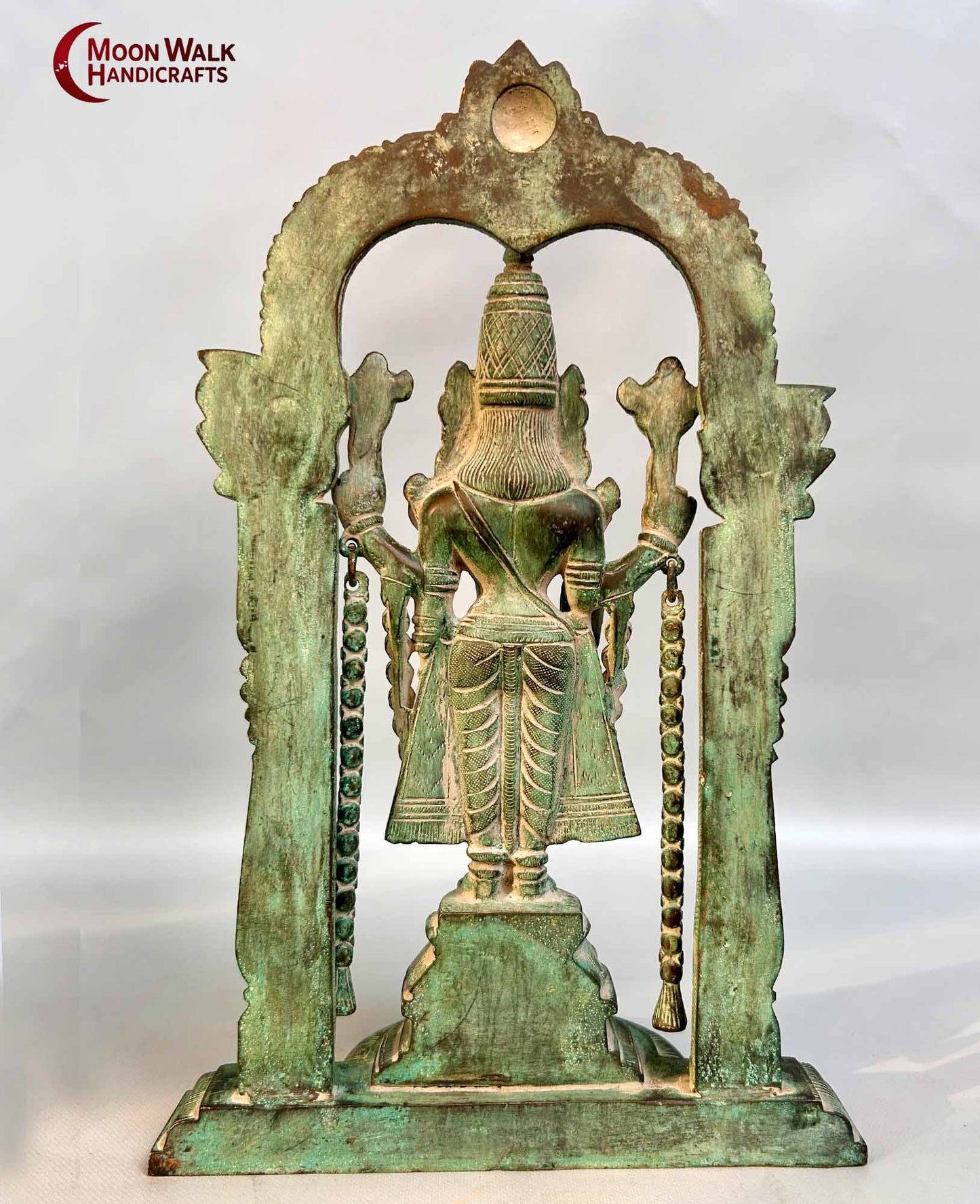 Exquisite Brass Tirupati Balaji Venkateshwara Statue I Old Antique Statues I Big Power in Universe I Anniversary Gift I Retirement, ROH168