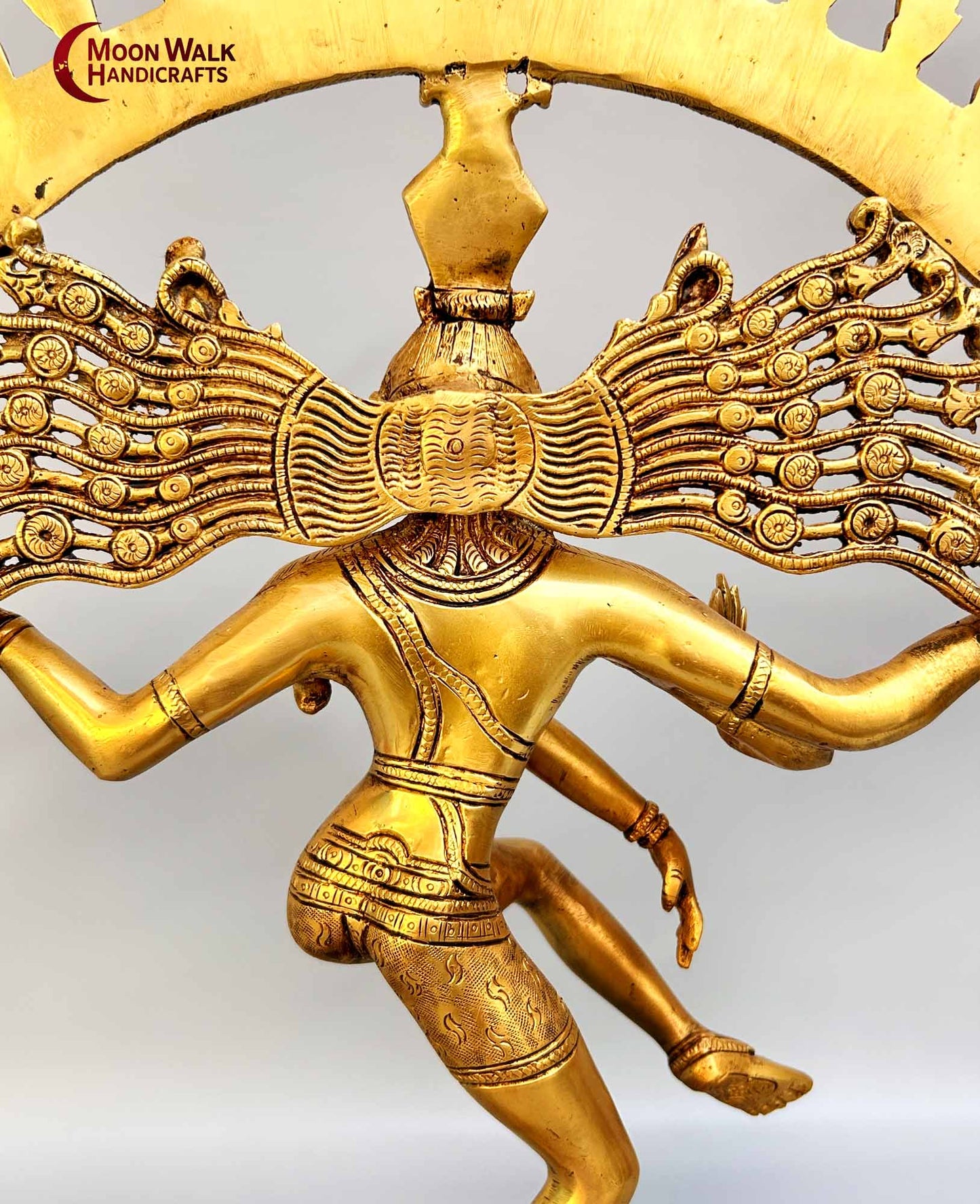 Gold Nataraj - Lord Shiva as the Cosmic Dancer Sculpture, code:ROH170