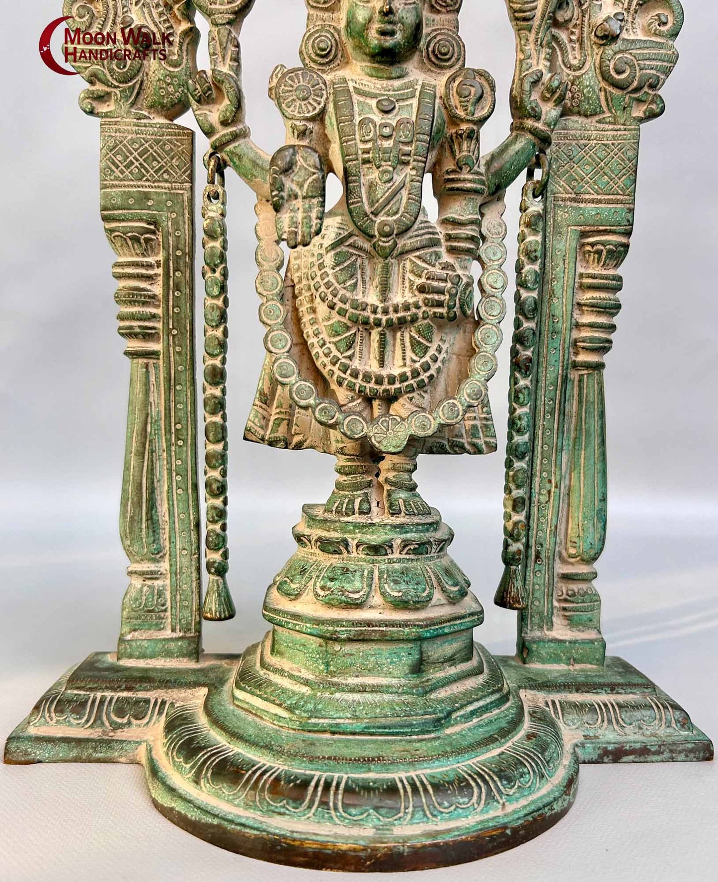 Exquisite Brass Tirupati Balaji Venkateshwara Statue I Old Antique Statues I Big Power in Universe I Anniversary Gift I Retirement, ROH168