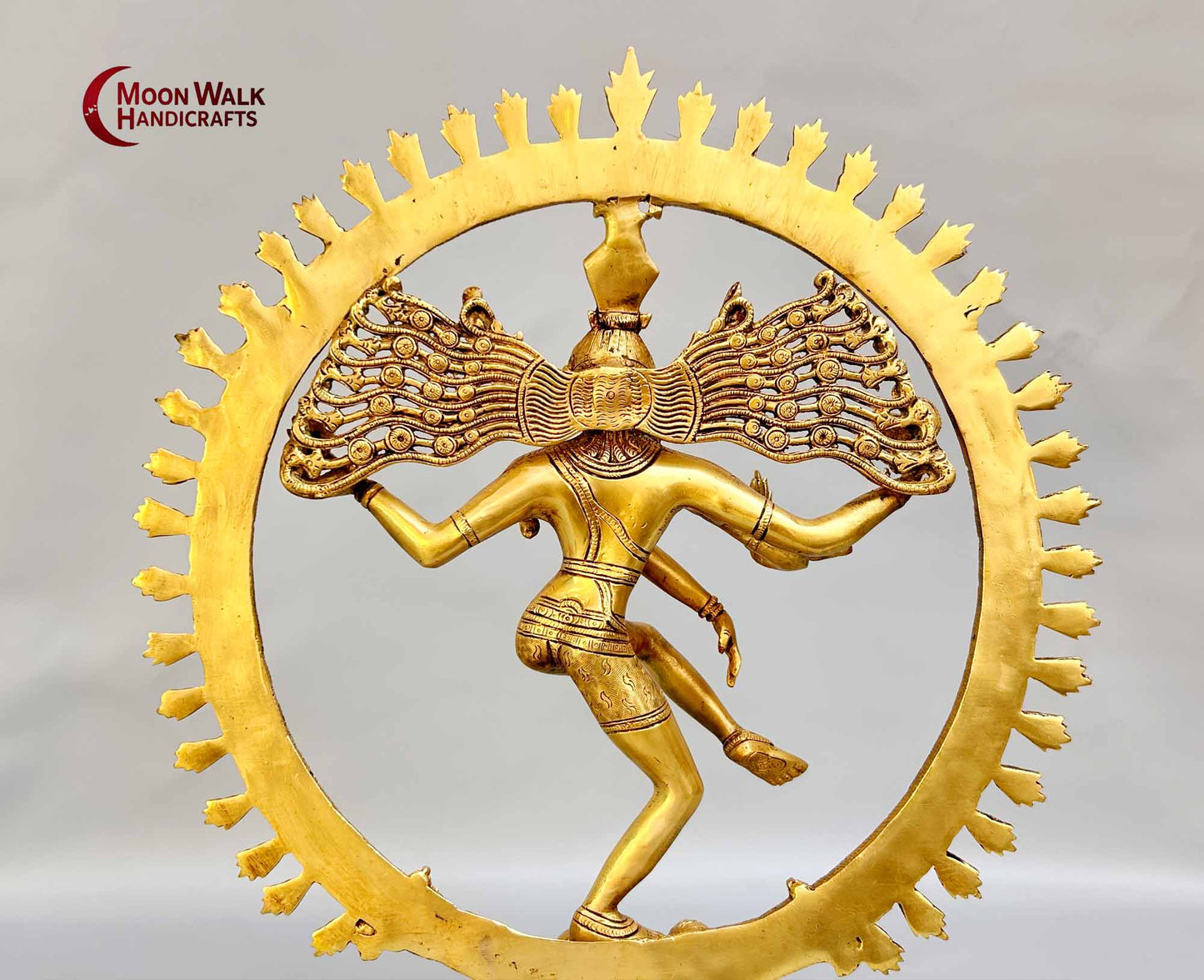 Gold Nataraj - Lord Shiva as the Cosmic Dancer Sculpture, code:ROH170